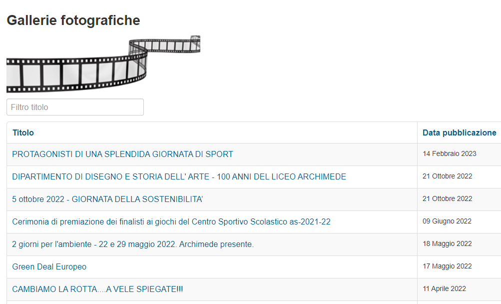 gallerie fotografiche