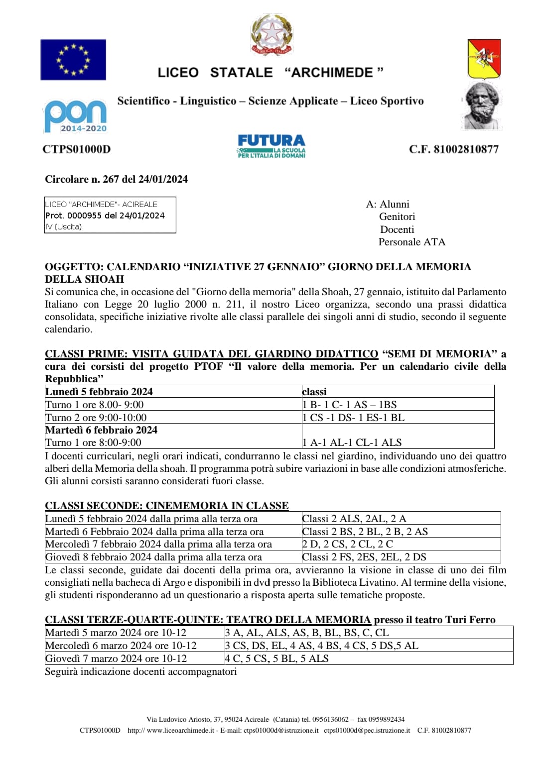 Circolare Memoria 2024 1