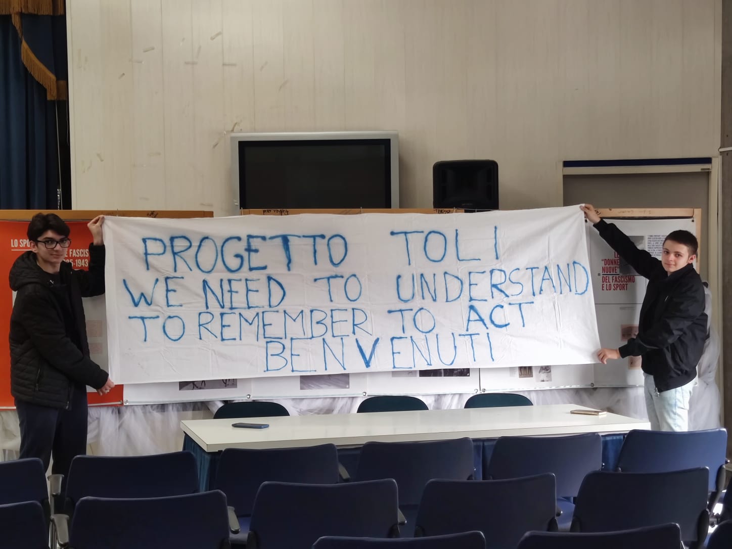 Striscione benvenuto